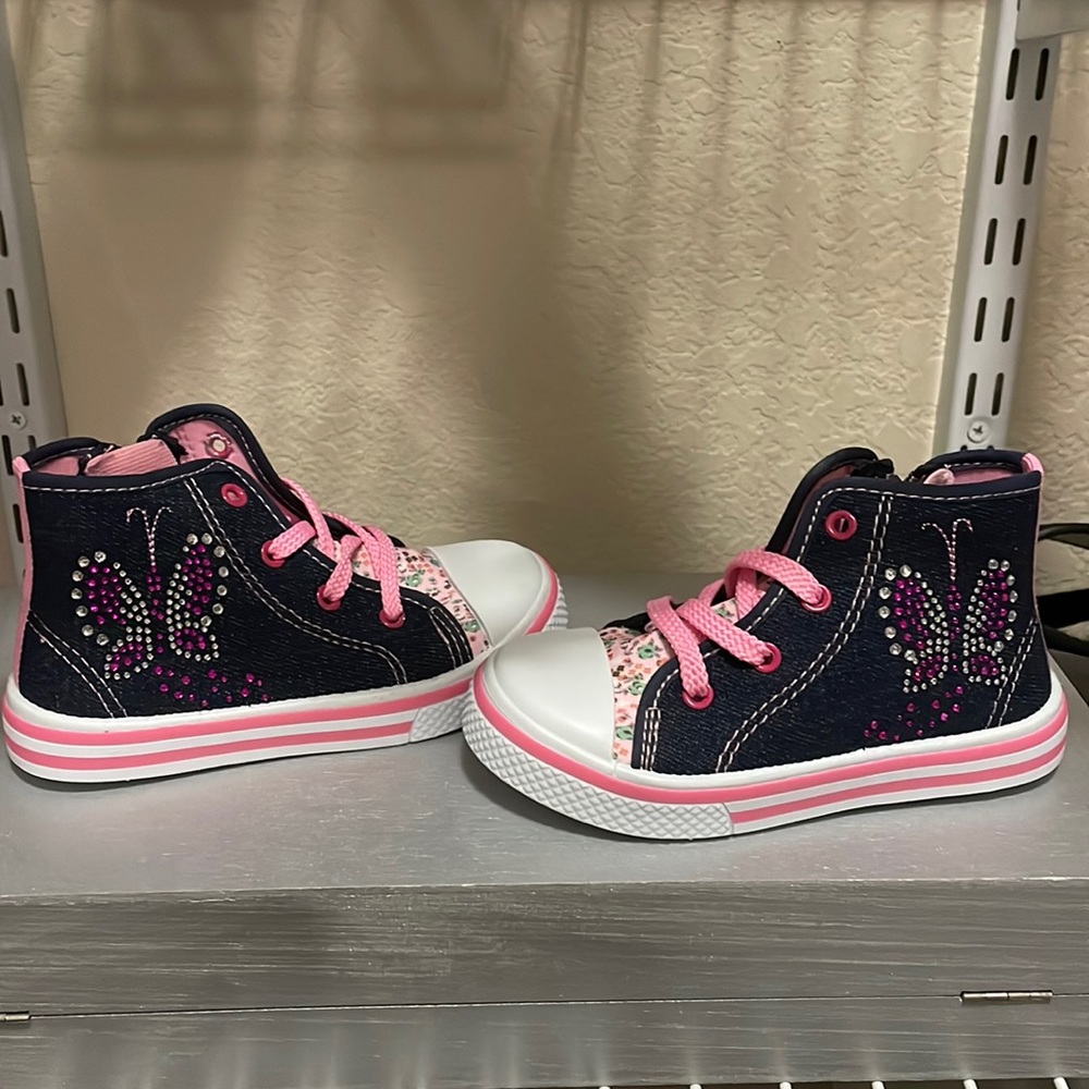 Laura Ashley butterfly sneakers size 8